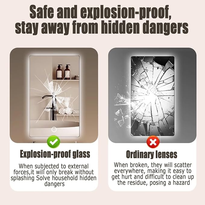 Backlit LED Illuminated Bathroom Mirror