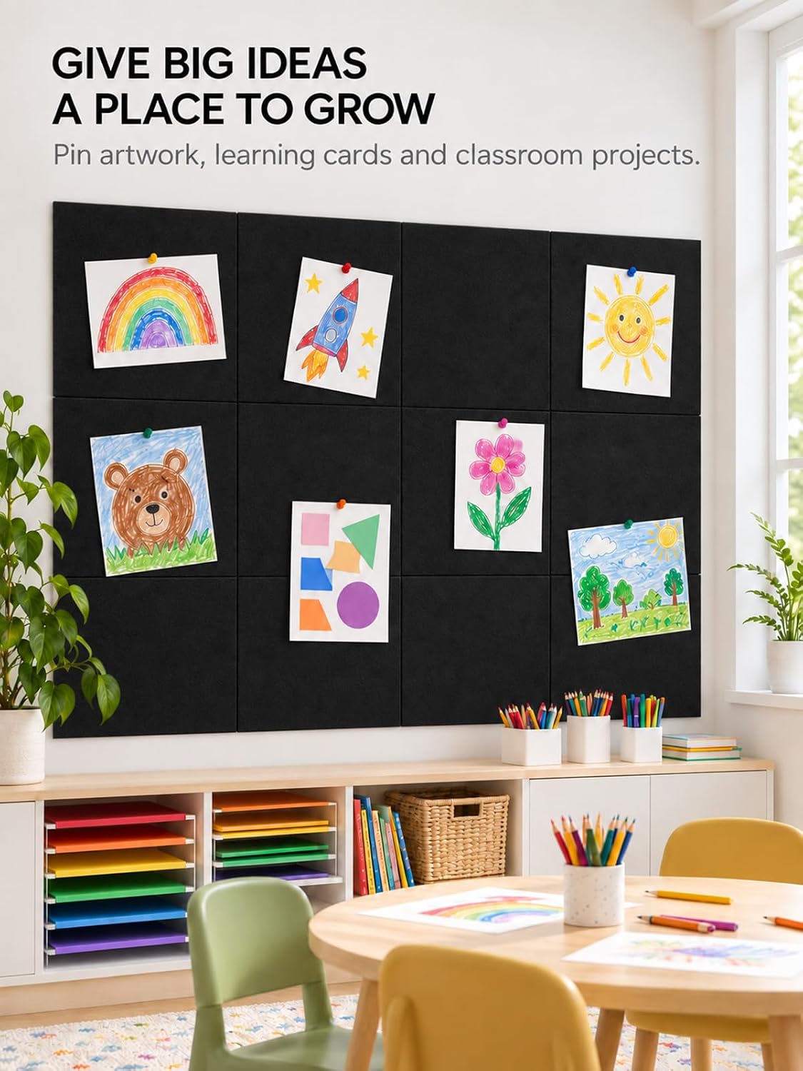 Felt Bulletin Board & Cork Board Alternative 48" x 36"- 12 Pack