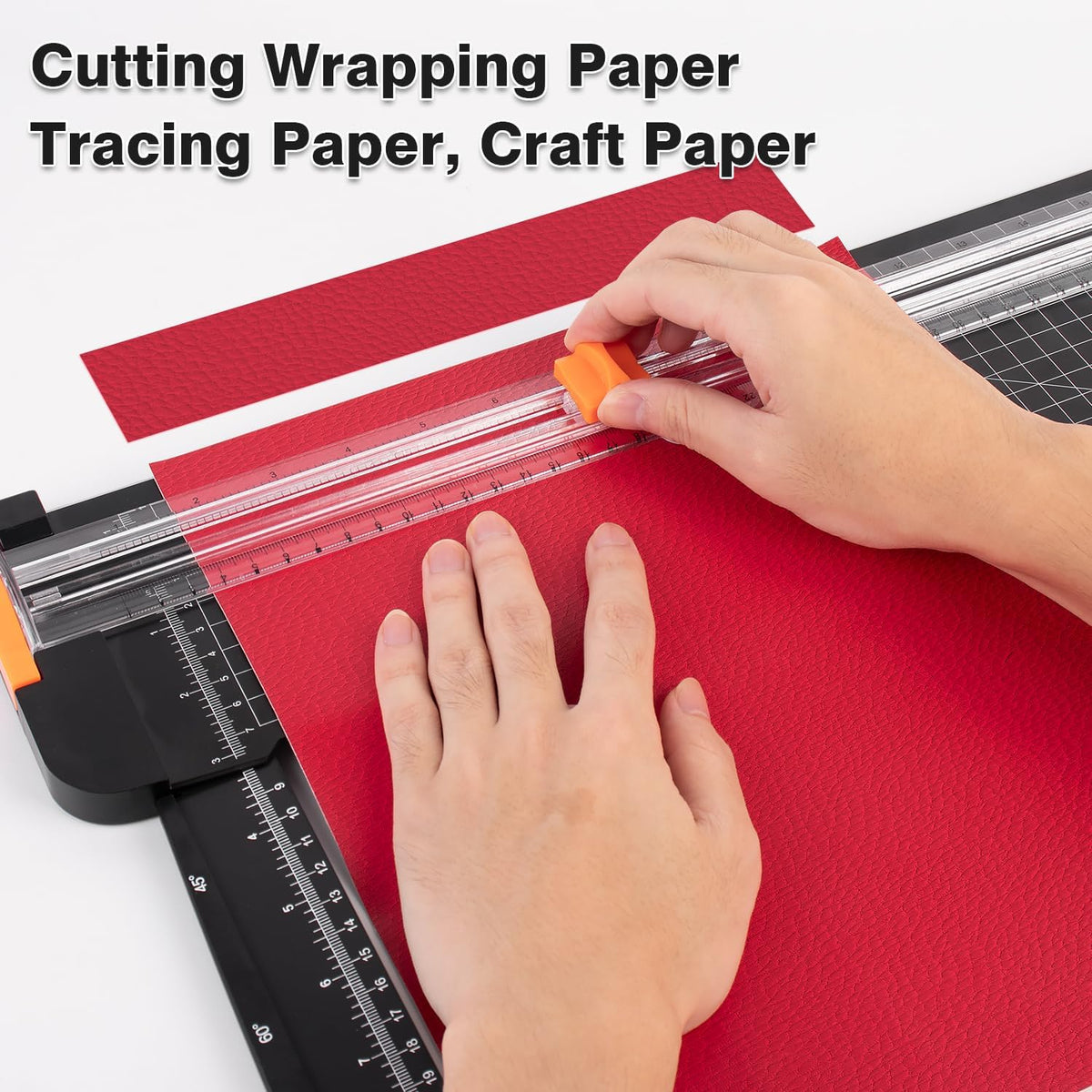 ZEQUAN 18-Inch Paper Trimmer, Slider Cutter, 1 Blade, Cardstock Crafts