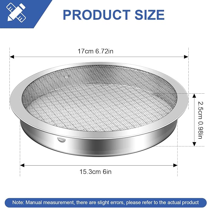 6" Rain Barrel Screen Aluminum, Rain Barrel Filter Rainwater Collection System