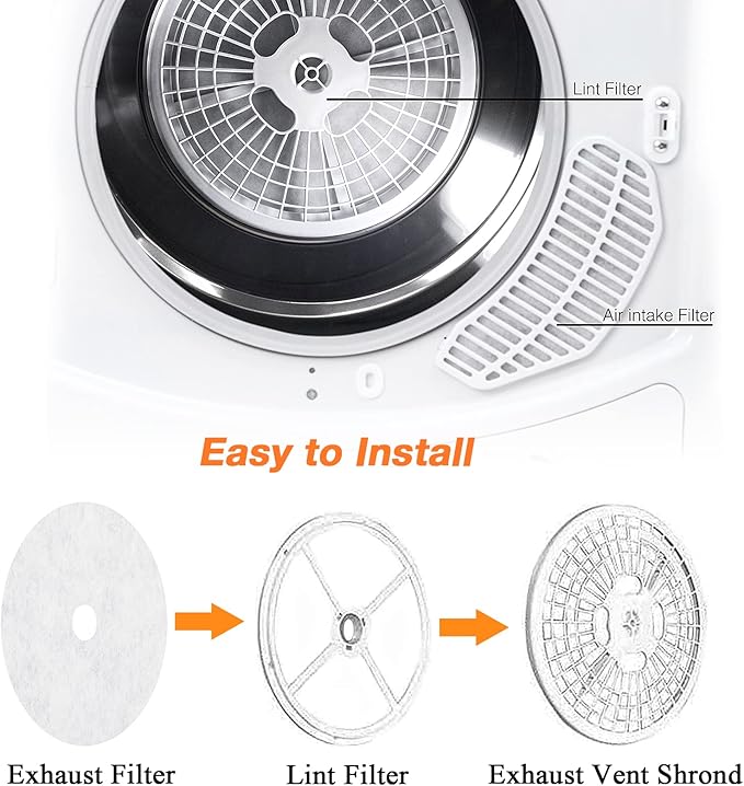 25PCS Cloth Dryer Exhaust Filter