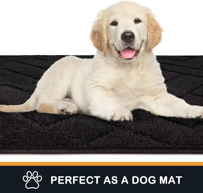PURRUGS Dirt Trapping Door Mat 24" x 84", Non-Slip Machine Washable Entry Rug