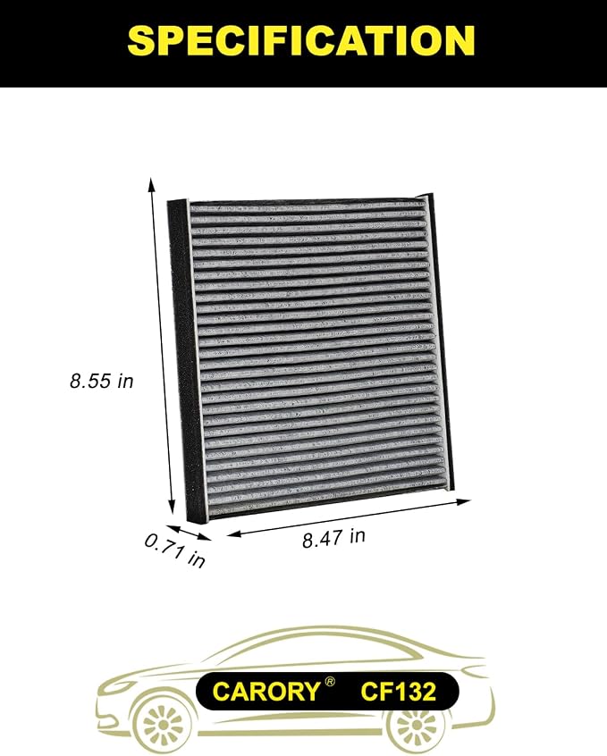 Cabin Air Filter w/Activated Carbon