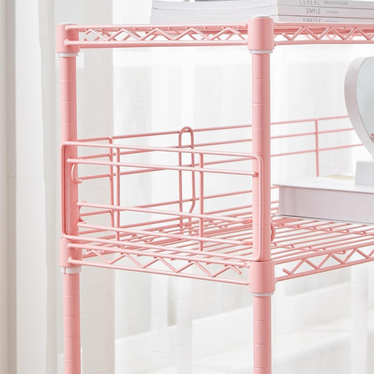 DormCo Suprima Desktop Carbon Steel Bookshelf - Gray