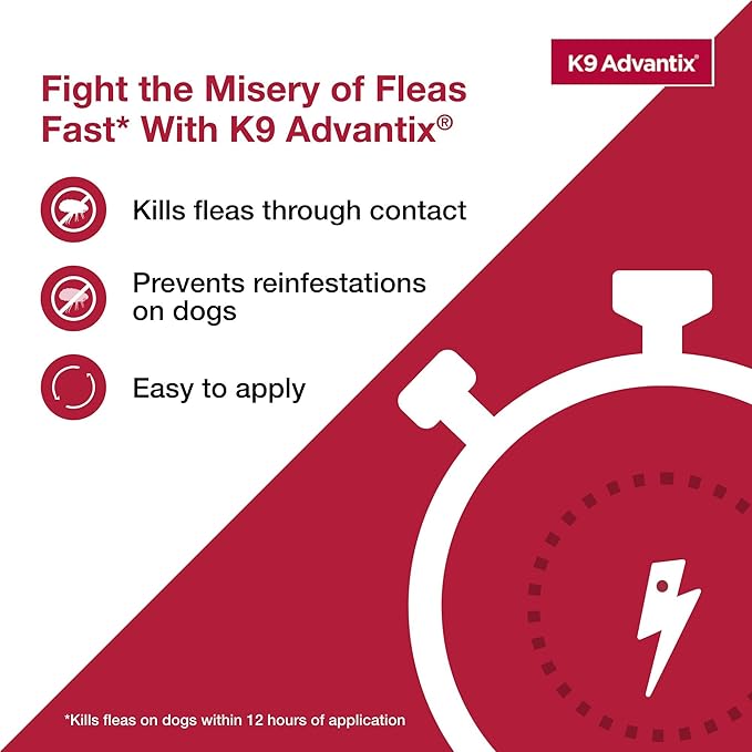 K9 Advantix Flea, Tick & Mosquito Prevention for Dogs 11-20 lbs. | Flea Drops for Medium Dogs | Apply Monthly | 2 Treatments (Pack of 3)