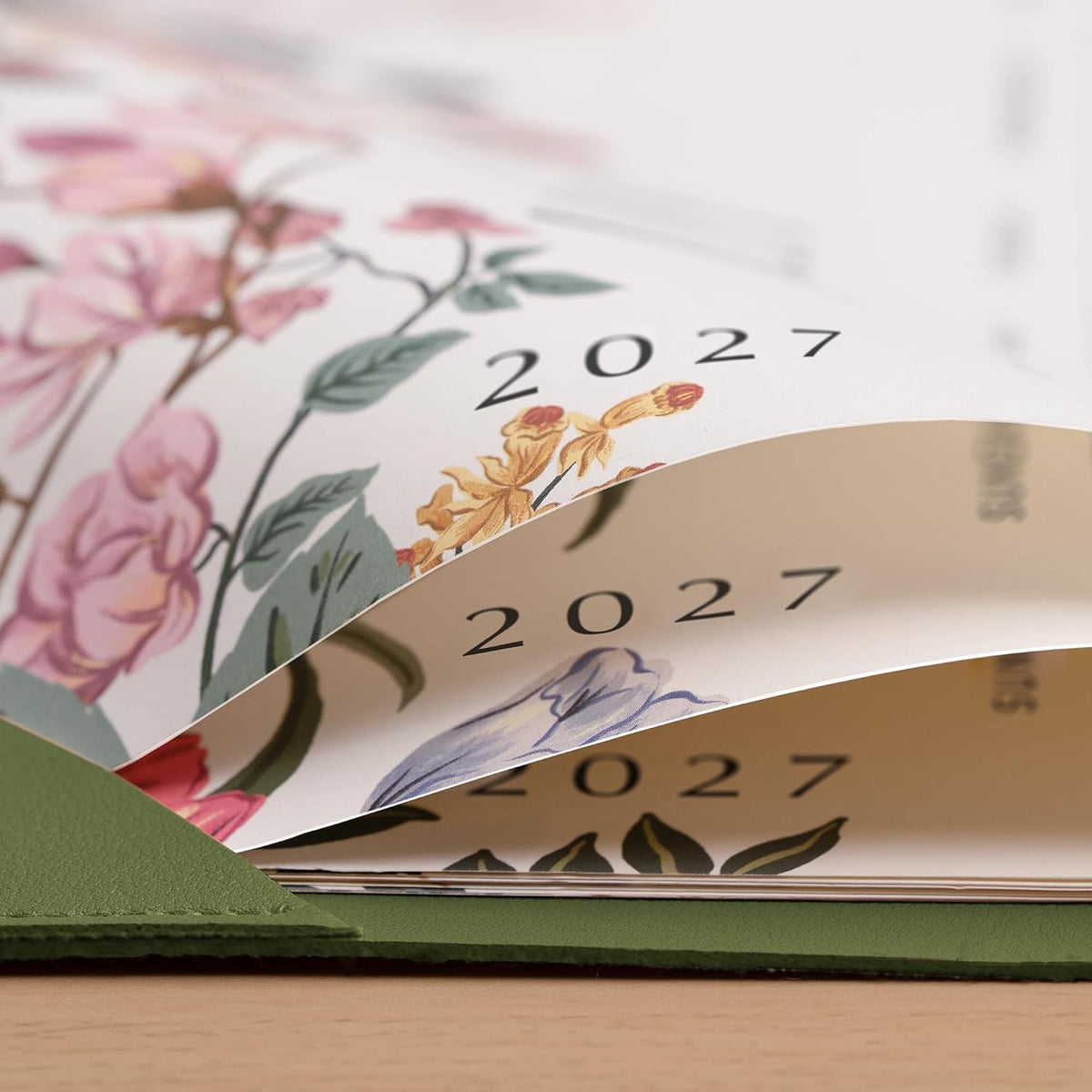 Cabbrix Desk Calendar 2027, Large Desk Pad Calendar 22 x 17" (Green)