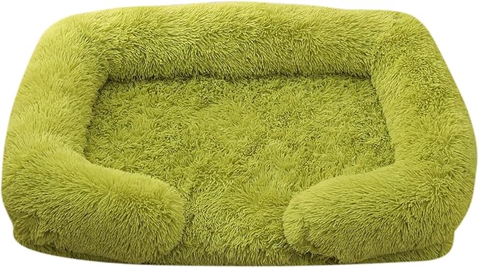 Dog Beds Large Sized dog Orthopedic, Sofa Dog Bed with Waterproof Lining and Nonskid Bottom, Rectangle Washable Dog Bed for Medium Small Dogs and Cats Comfortable ( Color : Green , Size : 51 x 35" )
