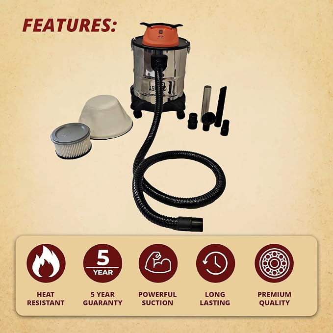 Pellethead Ash Vault Pro | 10-Amp Ash Vacuum