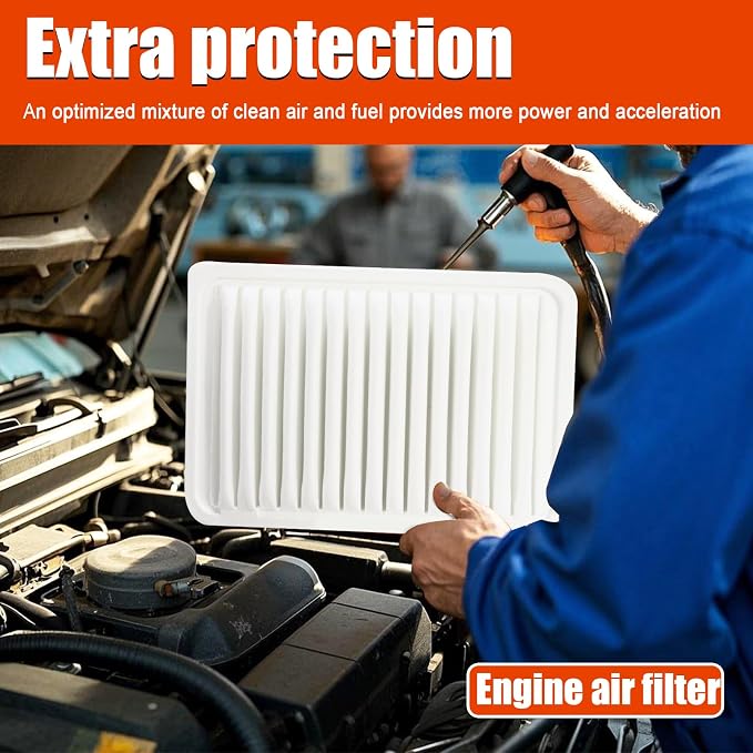 Engine and Cabin Air Filter 17801-20040 87139-33010 Replacement