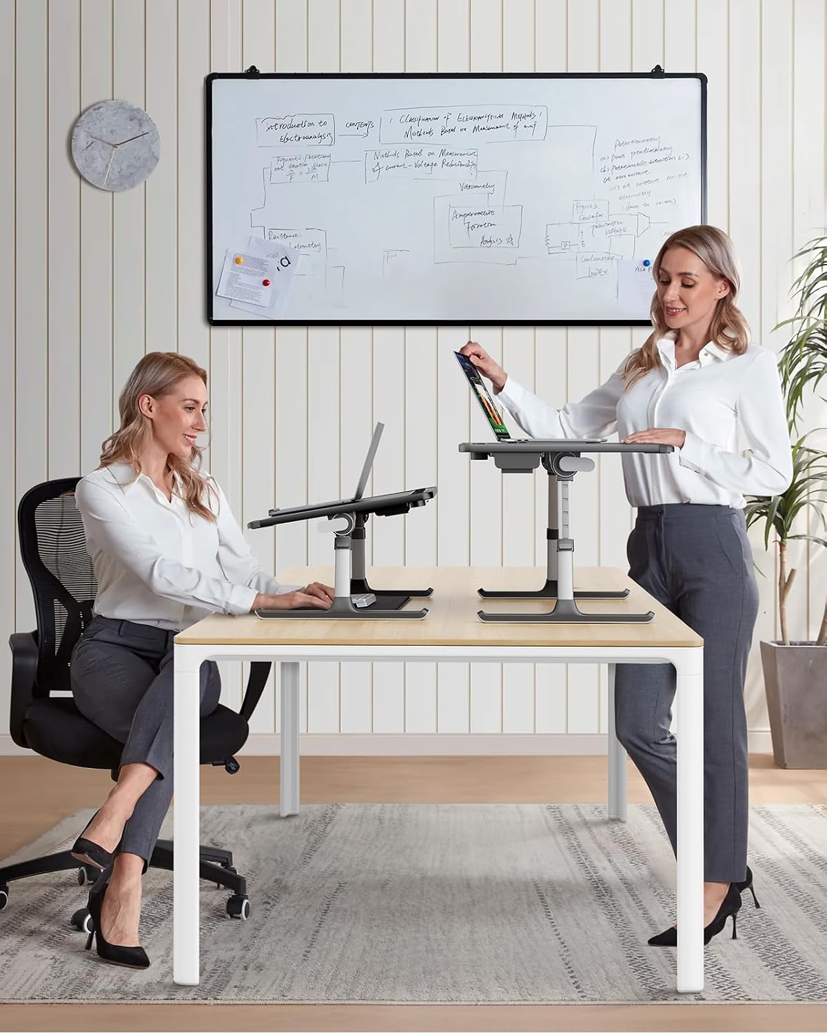 Laptop Bed Tray Desk with LED Desk Light, SAIJI Laptop Stand for Bed