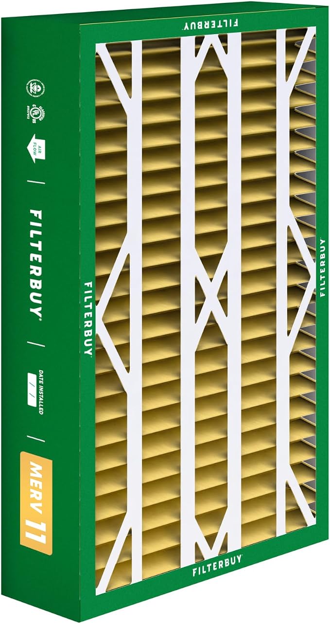 Filterbuy 16x28x6 Air Filter MERV 11 Superior Pet & Allergy Defense, Pleated