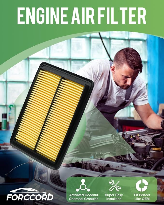 2-Pack Engine Air Filter Fits for ROGUE, ROGUE Sport, Qashqai Air Filter