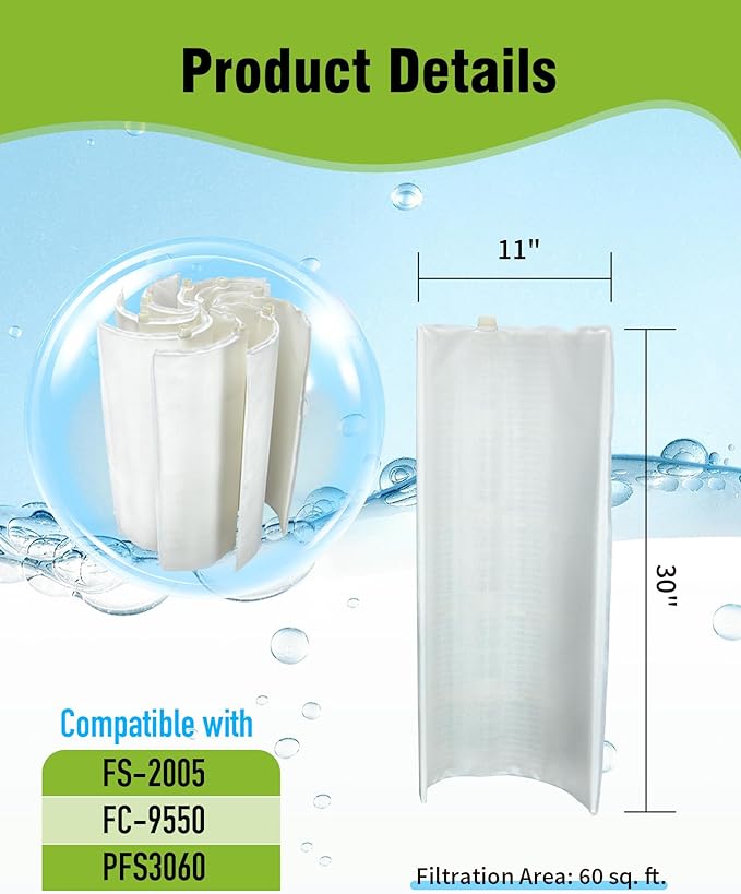DE Grid 60 sq. ft. Swimming Pool Filter Set Replacement