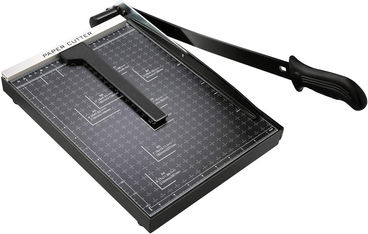 COOCHEER A4 12" Personal Shear Trimmer 12 Sheets for Office Office Black