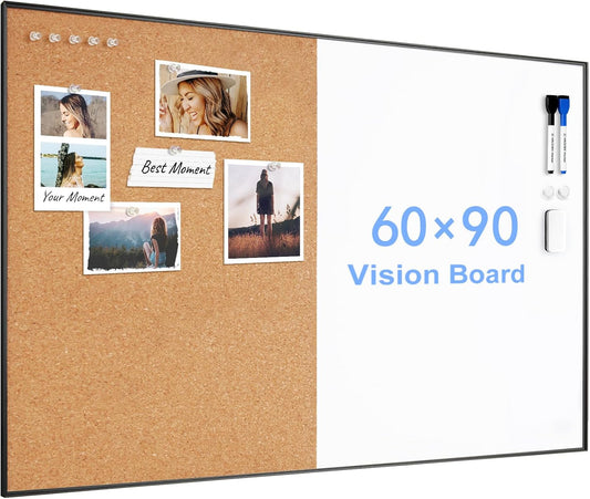 ARCOBIS Cork Board White Board Combo