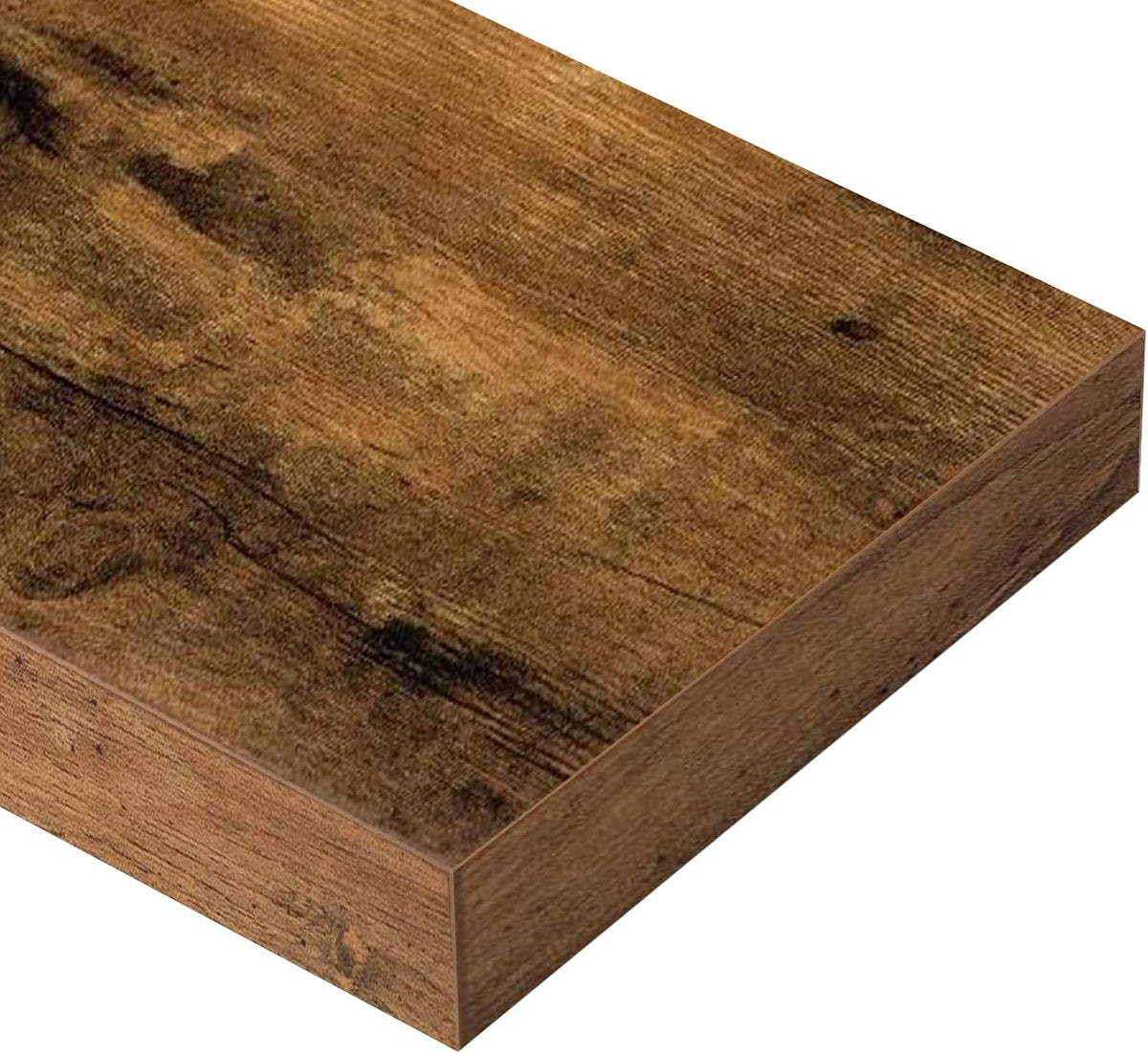 QEEIG Long Floating Shelves for Wall (Brown, Set of 2, 31.5")