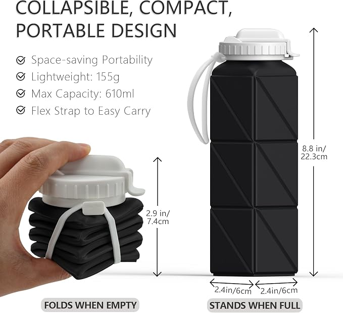 BEAUTAIL Collapsible Water Bottles