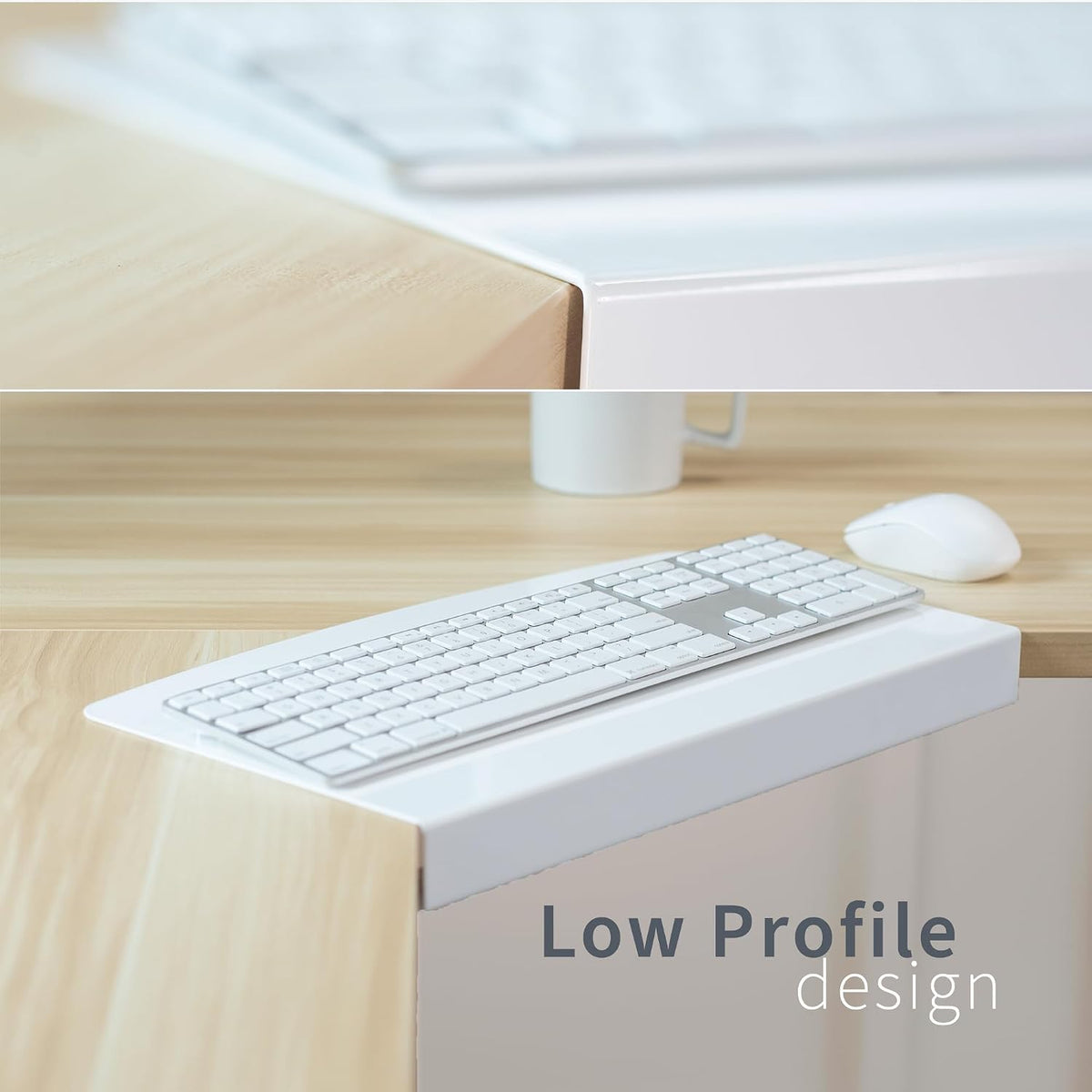 VIVO White 17 in Corner Desk Connector Platform, DESK-AC07SW