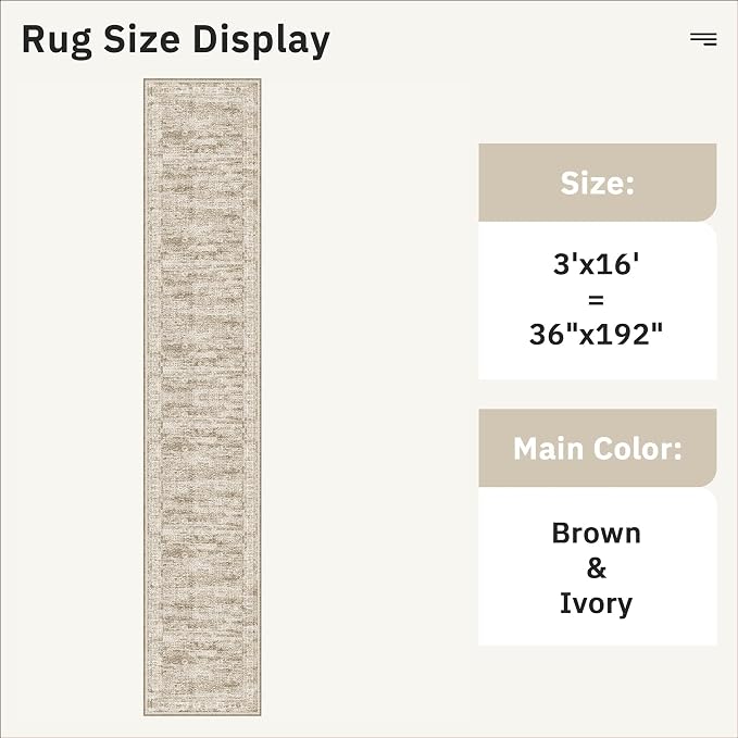 Soalmost Hallway Runner Rug 3x16