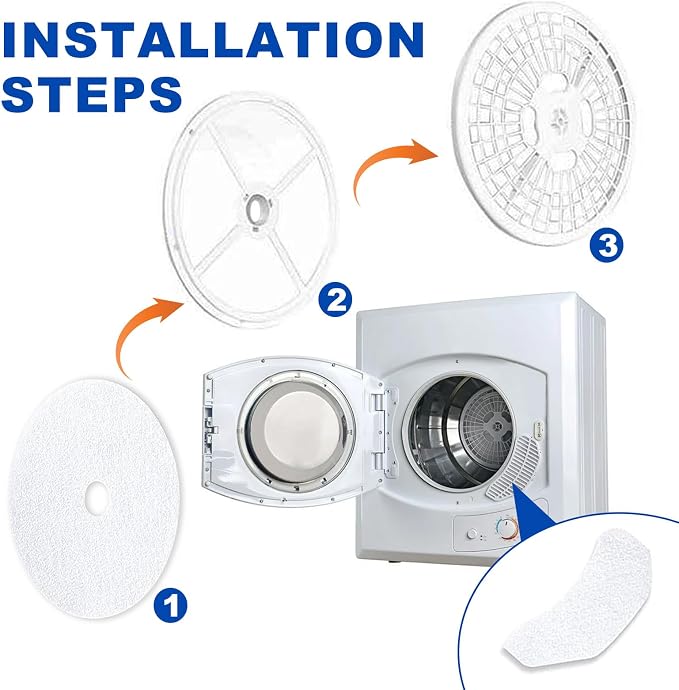 Dryer Intake & Exhaust Vent Filter Set