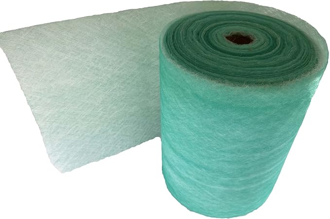 wioboy Paint Booth Exhaust Filter Roll, 15 Gram Fiberglass Paint Arrestor
