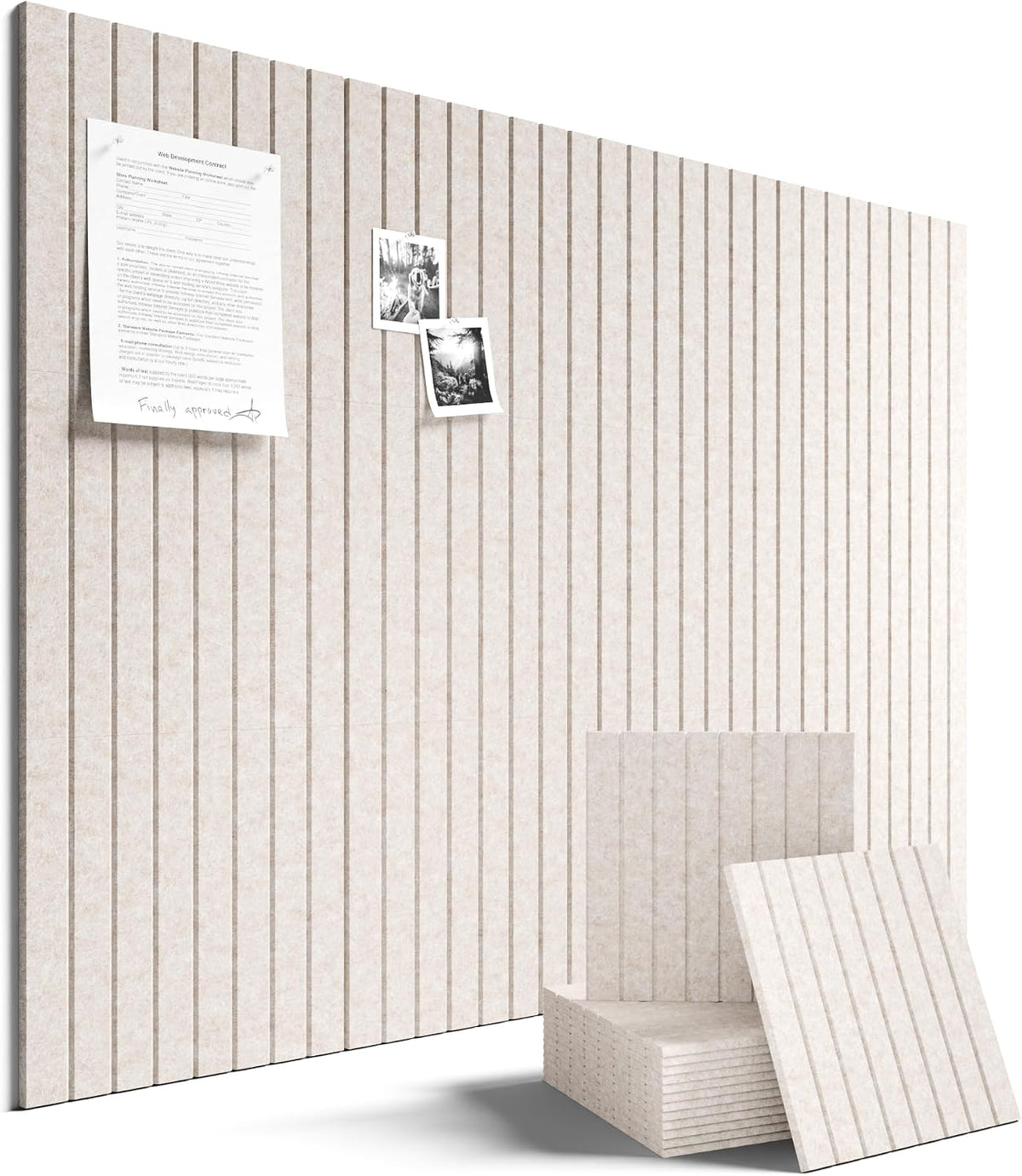 Fluxynara Felt Bulletin Board & Cork Board Alternative 48'' x 36''
