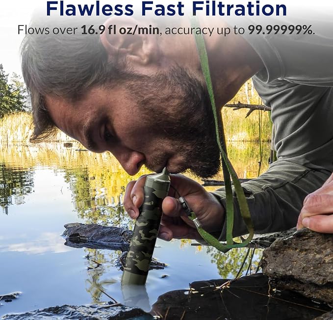 Membrane Solutions Straw Water Filter S1, NSF/ANSI 42&372&401 certificated