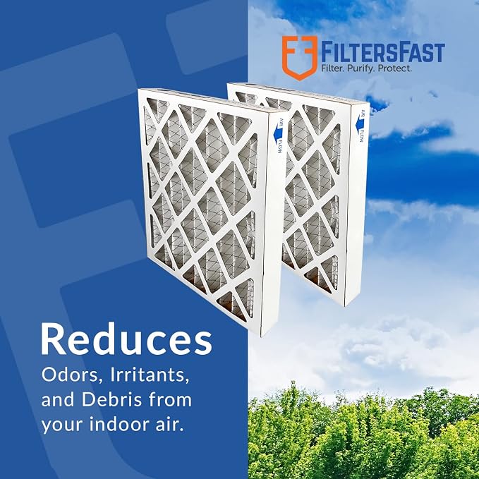 Filters Fast 28x30x2 Pleated Air Filter Merv 13, 2 Inch AC Furnace Air Filters