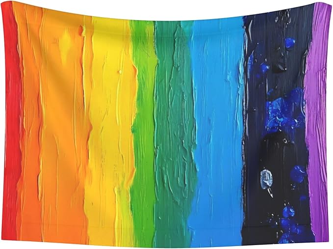 Waterproof Dog Blanket Soft Pet Blanket for Puppy Cat, Fleece Cat Throw Blankets for Furniture Bed Couch Sofa Reversible - Rainbow Colored
