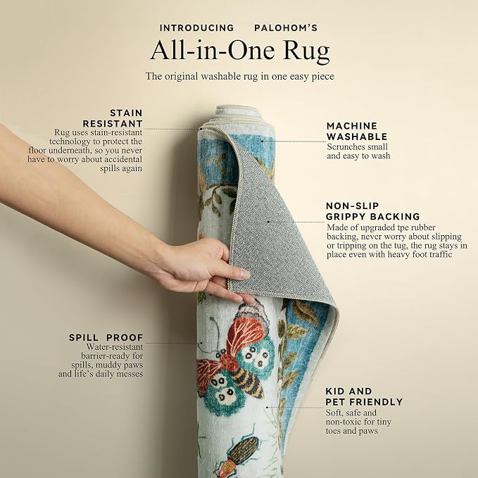 Machine Washable Rug Runners for Hallways: 2'6"x8' Kitchen Runner Stain