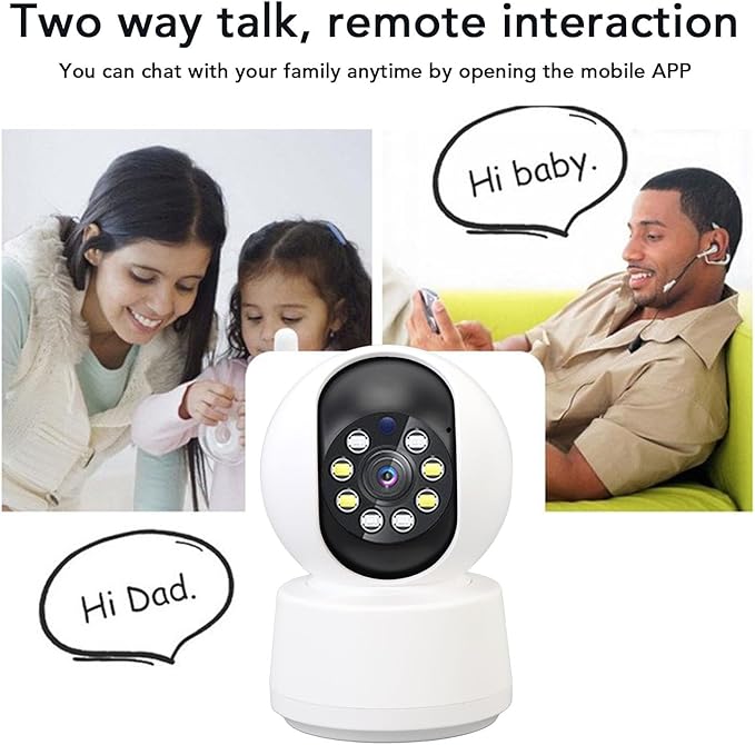 Camera for Dog Pet Baby Home Security, Security Monitor Pet Camera APP Remote Control Smart Motion Detection Table Monitor Camera 2 Way Talk Home Security Camera for Baby & Pet