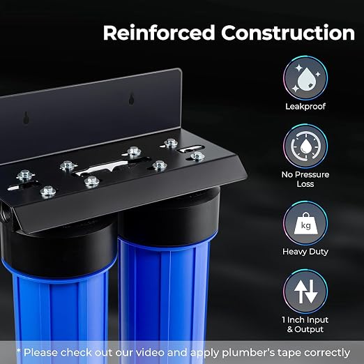 iSpring Whole House Water Filter System, Heavy Metals, Chloramine, Hydrogen