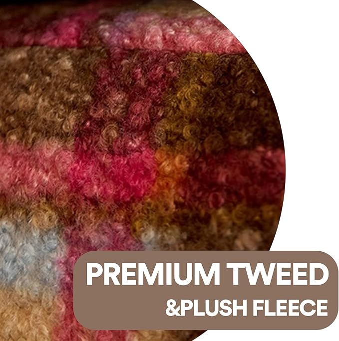ZEZE Vintage Furniture Style Sofa Pet Bed - Washable Plush Dog & Cat Couch, Retro Style Pet Furniture, Soft Cozy Support for Pets (Large, Pink Plus)