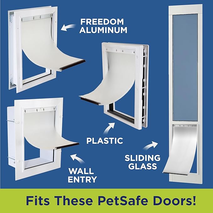 Large Replacement Dog Door Non PVC Flap Fits PetSafe PAC11-11039 - Measures 10 1/8" x 16 7/8" Longer Lasting, Most Energy Efficient, Less Shrinkage, BPA Free