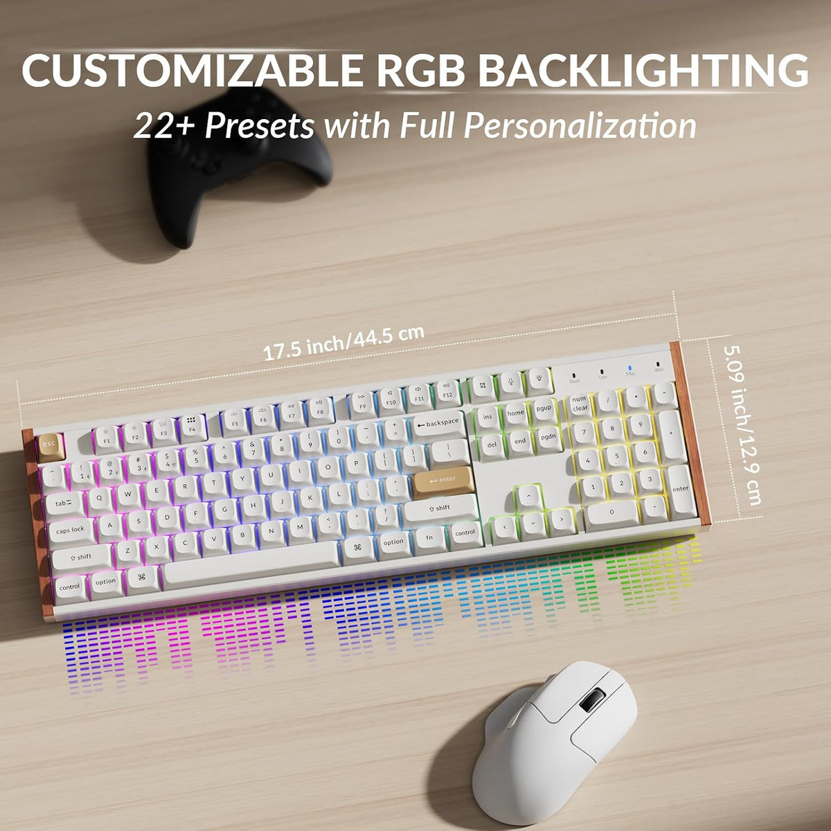 Keychron K10 HE Full-Size Hall Effect Keyboard Wireless, Rapid Trigger