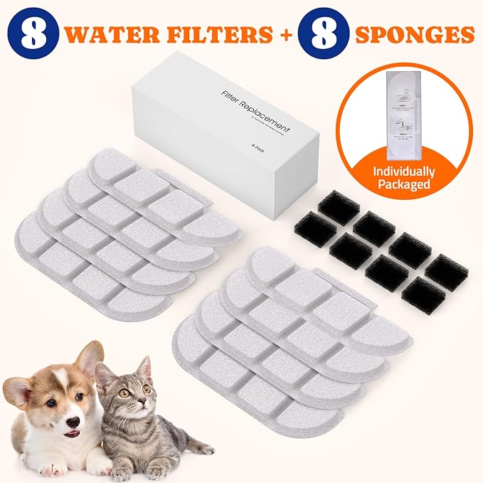 Pawtners 8 Packs Replacement Filters