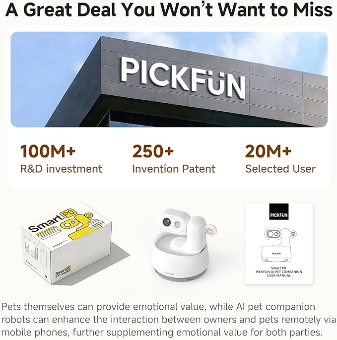 P0 Pet Camera: 2K 5MP AI Wireless WiFi Indoor Camera with 360° Pan-Tilt, Pet Behavior Recognition, Auto Tracking, Night Vision, Two-Way Audio & AI Photo Editing – Home Pet Monitoring Camera