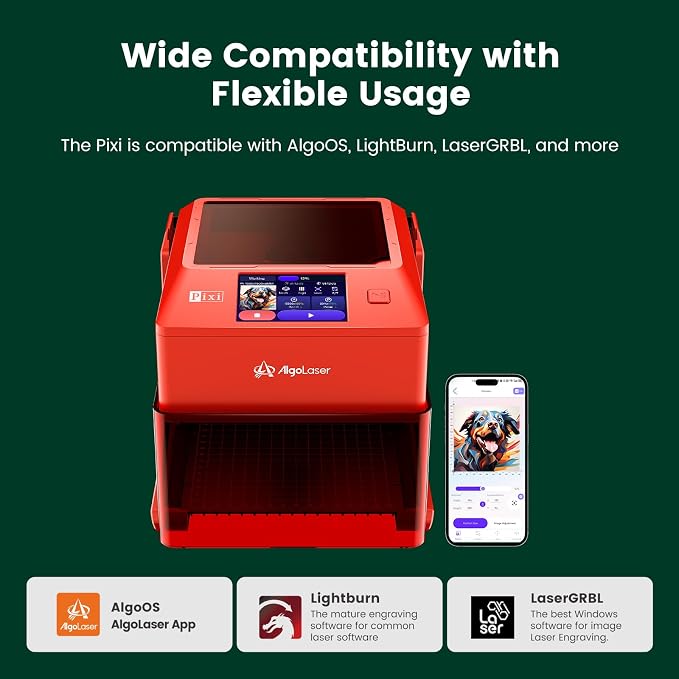 AlgoLaser 10W Laser Engraver Machine: Portable & Smart
