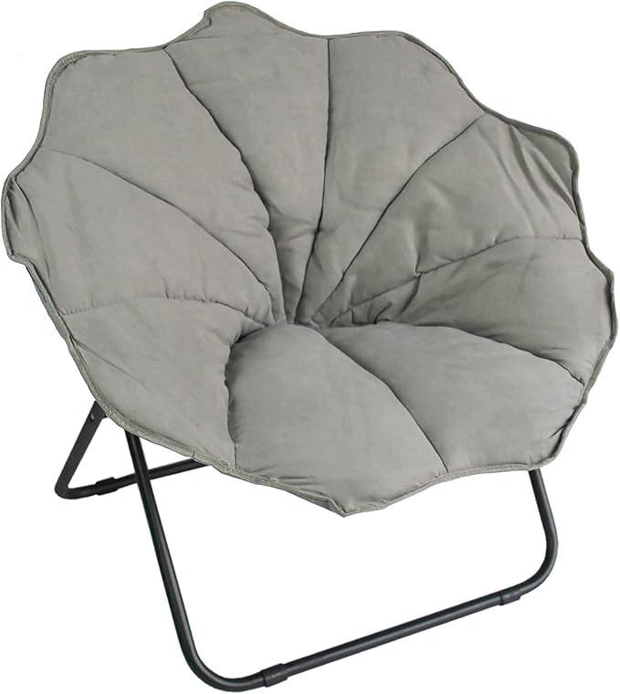 Elegant Home Fashions Pet Bed with Microfiber Cover Cushion, Grey (PET-1003)