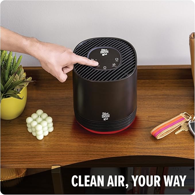 Dirt Devil Air Purifier Filter Replacement, 3-in-1 H13 HEPA Filtration, High-Efficiency Activated Carbon, White, Part # AD46000V, Dirt Devil Air Purifiers Filter Replacement