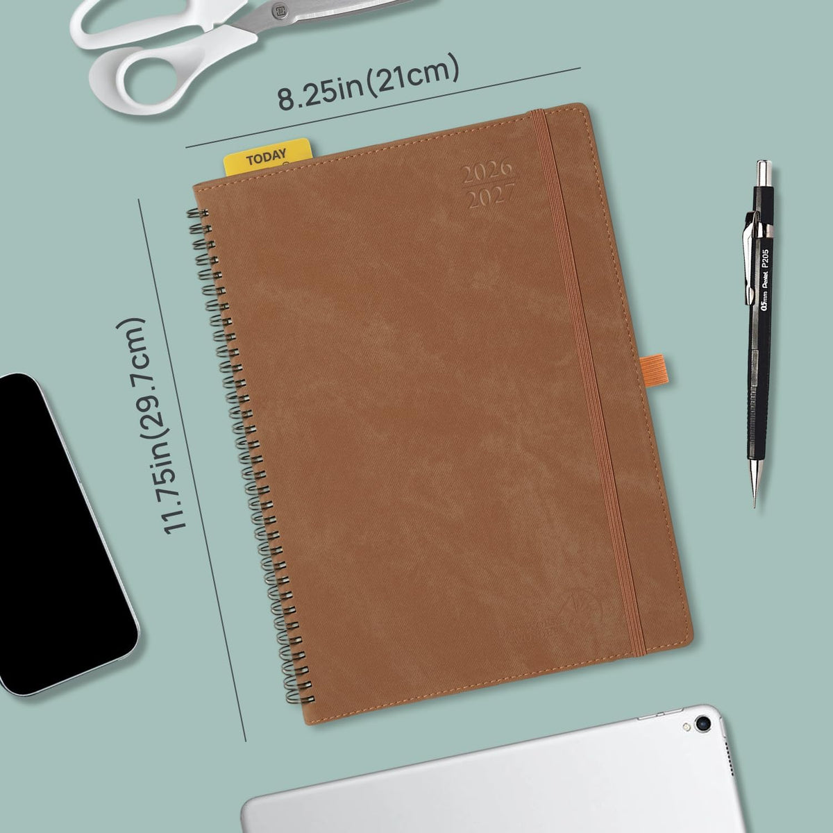 POPRUN Weekly Planner 2026-2027, 8.25" x 11.75" Academic Daily Calendar