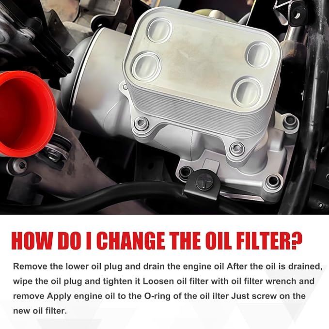 Upgraded Aluminum Oil Filter Housing Assembly Fit