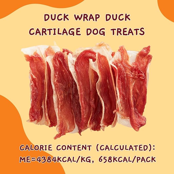 Jungle Calling 21 Count Duck Wrapped Bones Dog Treats, Made with Real Meat & Cartilage, Rawhide Free Dogs Snacks,Healthy, Easily Digestible, and High Protein Chews Bone Treat