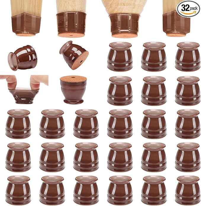 CHUNZEXI 32 Pack Chair Leg Floor Protectors