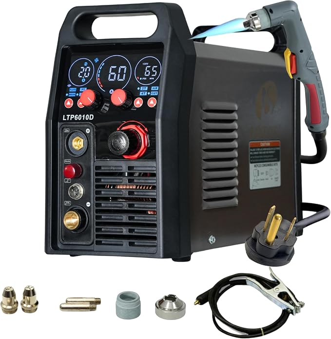 LTP6010D 60A Plasma Cutter, Drag-Cut Ready & Up to 20% Faster, 5/8" Clean