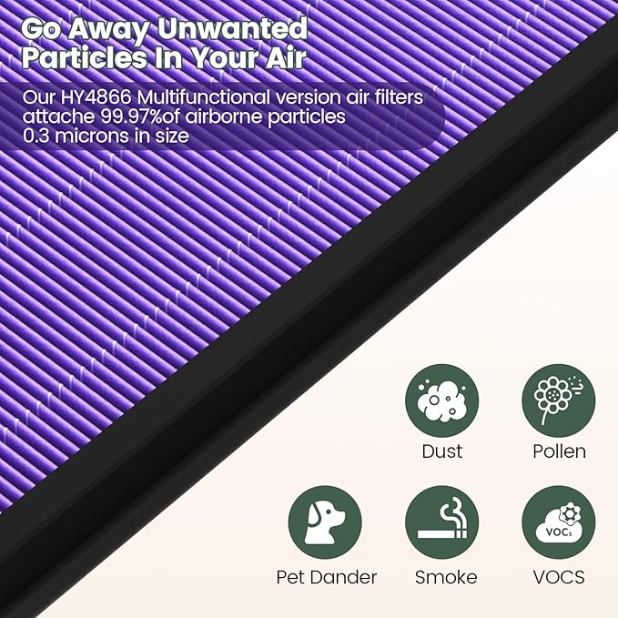 HY4866 True HEPA Replacement Filters Compatible