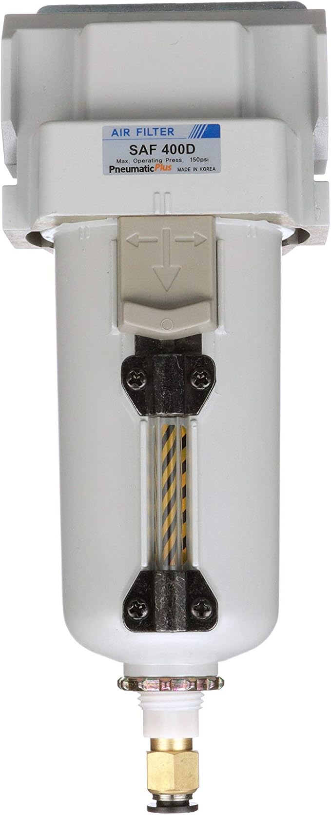 PneumaticPlus SAF400-N04BD-MEP Compressed Air Filter 1/2" NPT, 10 Micron Element