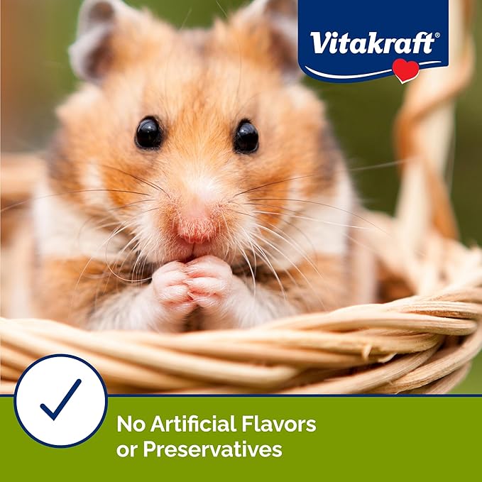 Vitakraft Drops Mini Banana & Cherry Flavor Dwarf Hamster, Rat, and Mouse Treat, 2.5 oz, Multi