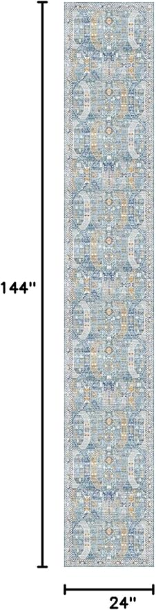 Madane Hallway Runner Rug 2x12, Extra Long Washable Runner Rugs