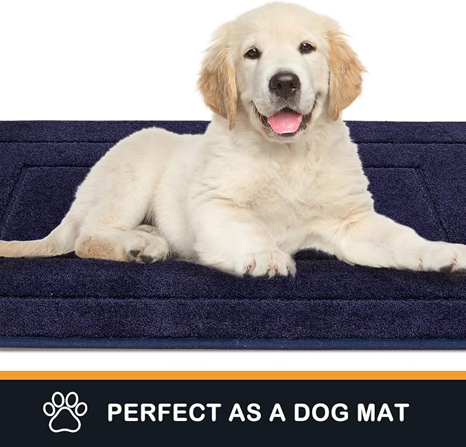 PURRUGS Dirt Trapping Door Mat 32" x 70", Non-Slip/Skid Machine Washable